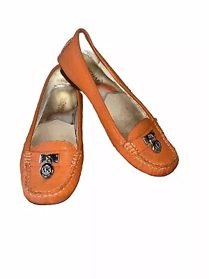 Michael Kors Women’s Orange Suede Loafers Flats- Size 7M • $12.99