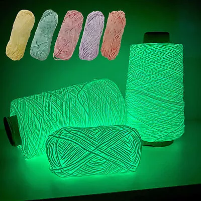 Sewing Weave Hand Knitted Glow In The Dark Luminous Chunky Yarn Knitting Wool • $12.14