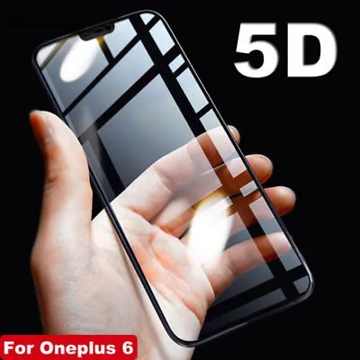 $4.49 • Buy 5D Full Coverage Tempered Glass LCD Screen Protector For OnePlus 3/ 3T/ 5/ 6/ 6T