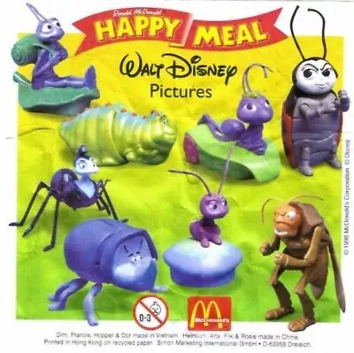 1998 Disney's A Bug's Life Mcdonald's Happy Meal Toys - U - Pick • $2.99