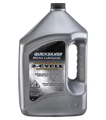 Quicksilver Premium Plus 2-Stroke Synthetic Blend Marine Oil - 1 Gallon • $34.19
