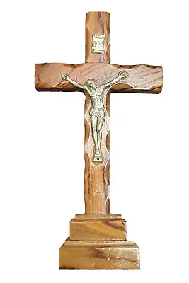 $11.99 • Buy Olive Wood Catholic Altar Crucifix 5.5  On The Stand From Jesus Birthtown