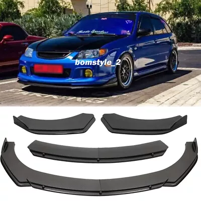 Carbon Fiber Front Bumper Lip Spoiler Splitter Body Kits For Mazda 323 Protegé • $104.11