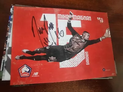 Mike Maignan Signed Photo Lille AC Milan France • £19.99