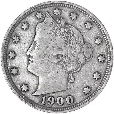 1900 (P) Liberty V Nickel Very Good VG+ See Pics V842 • $8.38