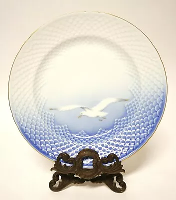 1 Bing & Grondahl Seagull B & G Denmark Gold Trim Dinner Plate 10.25  Diameter • $77.97