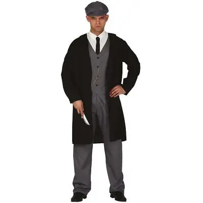 Peaky Gangster Shelby Style Vintage Mens Costume Fancy Dress Party Outfit • £30.59