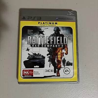 Battlefield: Bad Company 2 - Sony PlayStation 3 - Platinum PS3 Game With Manual • $10.99