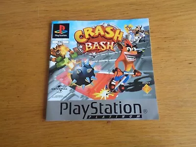 Manual  Booklet For Crash Bash Playstation 1  • £3