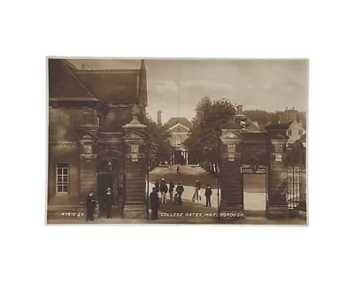 College Gates Marlborough Wiltshire; C1920 Postcard • £11.99