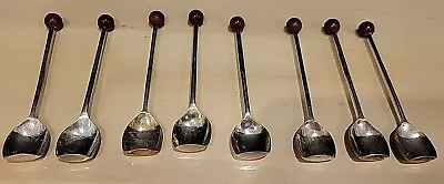 Set 8 English Silver Demitasse Sugar Or Salt Spoons. • $12.99