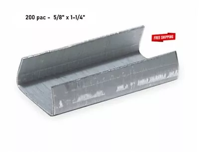 Strapping Clip Seals 5/8  Width X 1-1/4  Length  (200 PK) Open Steel For Banding • $23.98