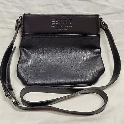 Esprit Vintage Pebbled Black Small Crossbody Purse Shoulder Bag Unused Condition • $15.99