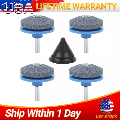 5PCS Lawn Mower Blade Balancer Kit Sharpener For Garden Grinder Stone Drill Tool • $12.99