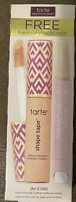 Tarte Icons Shape Tape Concealer 35N Sunflower Maracuja Juicy Lip NIB • $42.44