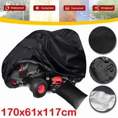 66  Lawn Mower Riding Tractor Cover Heavy Duty Garden Rain Protection Waterproof • £18.99