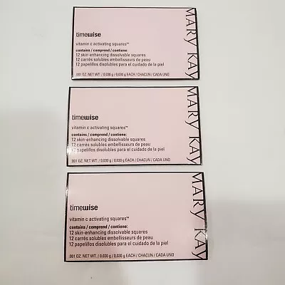 3 Mary Kay Timewise Vitamin C Activating Squares 12 Squares In Each 36 Total NEW • $16