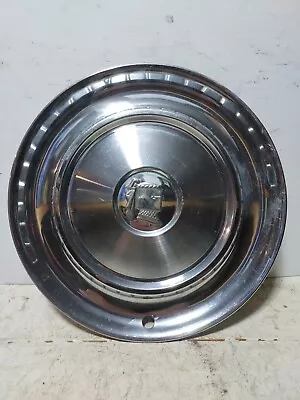 (1) 1957 Dodge Lancer Hub Cap 14  Stainless Car Vintage Center Wheel Cover  • $24