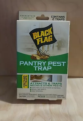 Black Flag Pantry Pest Trap Attracts Moths & Other Pests Contains 2 Glue Traps • $8.35