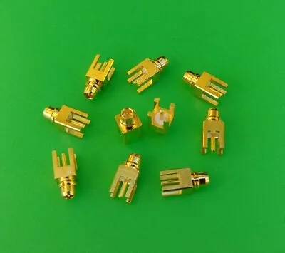 (2 PCS) MMCX Male PCB Mount Straight Coax Connector - USA Seller • $7.99