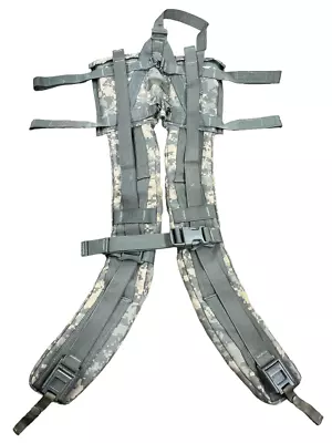 Us Military Molle Ii Enhanced Shoulder Straps Acu Rifleman Camping  Lg Rucksack • $19.97