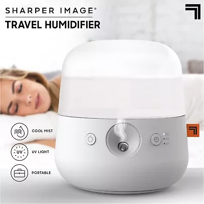 Sharper Image Portable Mini Travel Humidifier~ Cool Mist UV Light USB  NEW • $4