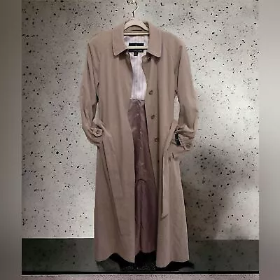 LONDON Fog Vintage Tan Trench Coat 10 Petite • $25