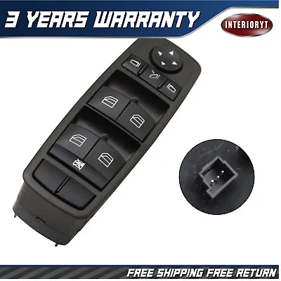 Master Power Window Switch For 2007-2011 Mercedes-Benz ML350 2518300290 • $26.48