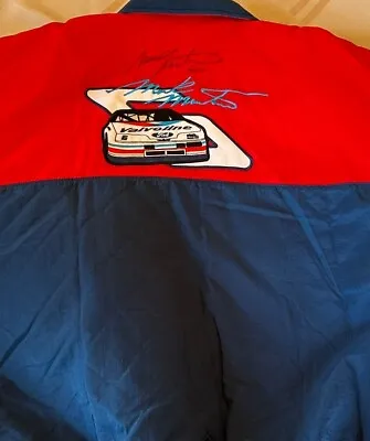 Jebco Vintage Racing Jacket Valvoline Signed Mark Martin Men’s XL Quilted • $125