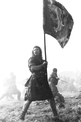 Mel Gibson Braveheart Holding Flag 18x24 Poster • $24.99