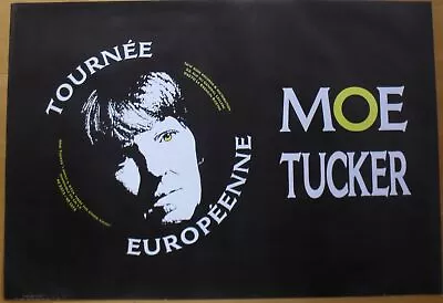 MOE TUCKER Velvet Underground Original Vintage French Euro Concert Poster '91 • $39