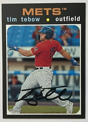 $2.25 • Buy 2020 Tim Tebow Topps Heritage Rookie Card #131 New York Mets RC 