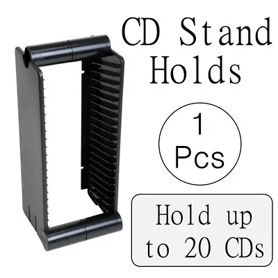 1pcs CD RACK / STAND Holds 20 CDs Shelf Or Wall Mounting FISCHER PLASTIC • $17.98