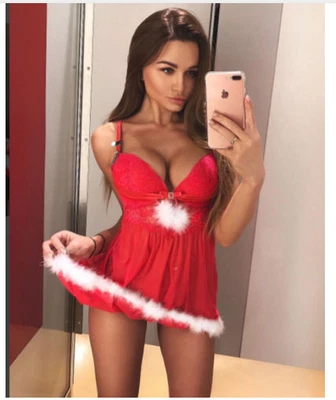 $24.44 • Buy Women's Sexy Lingerie Sling Christmas Holiday Costume Set