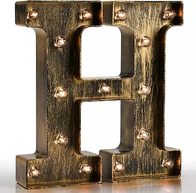 Vintage Light Up Marquee Letters With Lights – Illuminated Industrial Style Ligh • $21.88