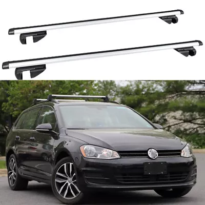 48  Car Roof  Rack Cross Bar Luggage Carrier &Lock For VW Jetta Golf MK4 MK5 MK6 • $129.05