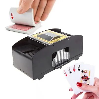 6 Deck Automatic Card Shuffler Poker Cards Shuffling Machine Casino Playing Kit • $20.88
