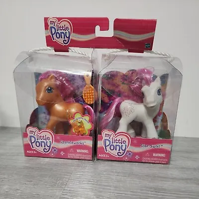 My Little Pony 2 Pack G3 Sparkleworks And Star Swirl  2002 Collectible MLP READ! • $39.95