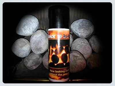 Back To Black Gas Fire Coal Spray Paint 200ml • £7.95