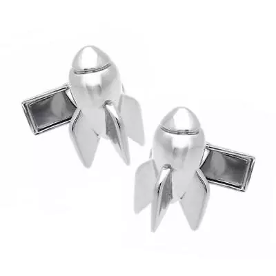 BOMB CUFFLINKS You're The Bomb Missile War Military Rhodium Plate NEW W GIFT BAG • $15.95