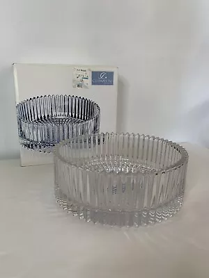 Celebrations By Mikasa Round Ribbed Crystal Serving Bowl New • $17.99