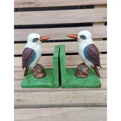 Cast Iron Kookaburra Bird Bookends • $65