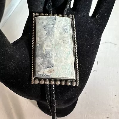 Sterling Silver Bolo Tie Jasper Stone? “Mexico” IMB (see Notes) • £284.71
