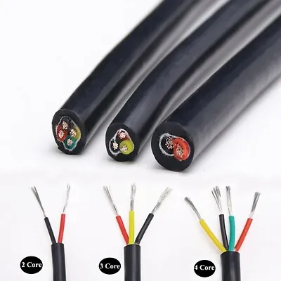2/3/4 Core Silicone Electrical Cable Wire Super Soft Auto Car Power Hook-up Wire • $3.99