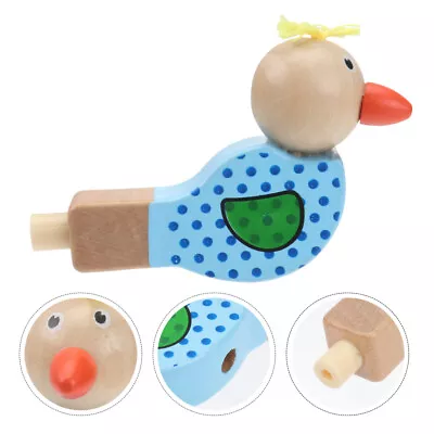 NUOBESTY Wooden Bird Whistle Noisemaker - Kids Musical Toy (Random Color) • $8.45