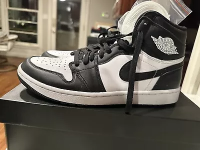 Size 10.5 - Jordan 1 High Golf Panda • $85