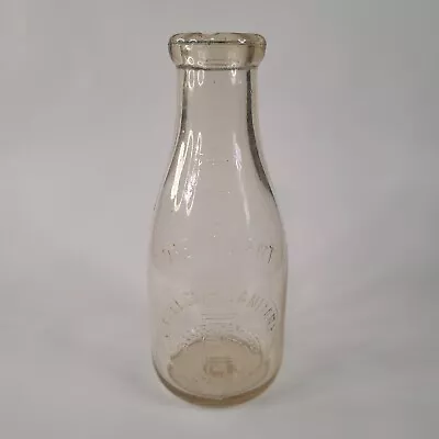 Excelsior Sanitary Dairy Chas F Rothenhoefer Quart Milk Bottle Frederick MD Vtg • $17.05