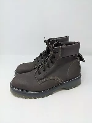 Vegetarian Shoes England Made Womens UK 6 US 8 Brown Combat Ankle Boots • $60