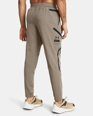Under Armour UA Unstoppable Men's Large Fitted Cargo Pants Taupe Dusk $110.00 • $65.99