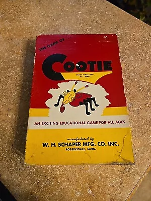 VINTAGE 1949 THE GAME OF COOTIE By W. H. Schaper MFG. Co. - Complete • $14.99